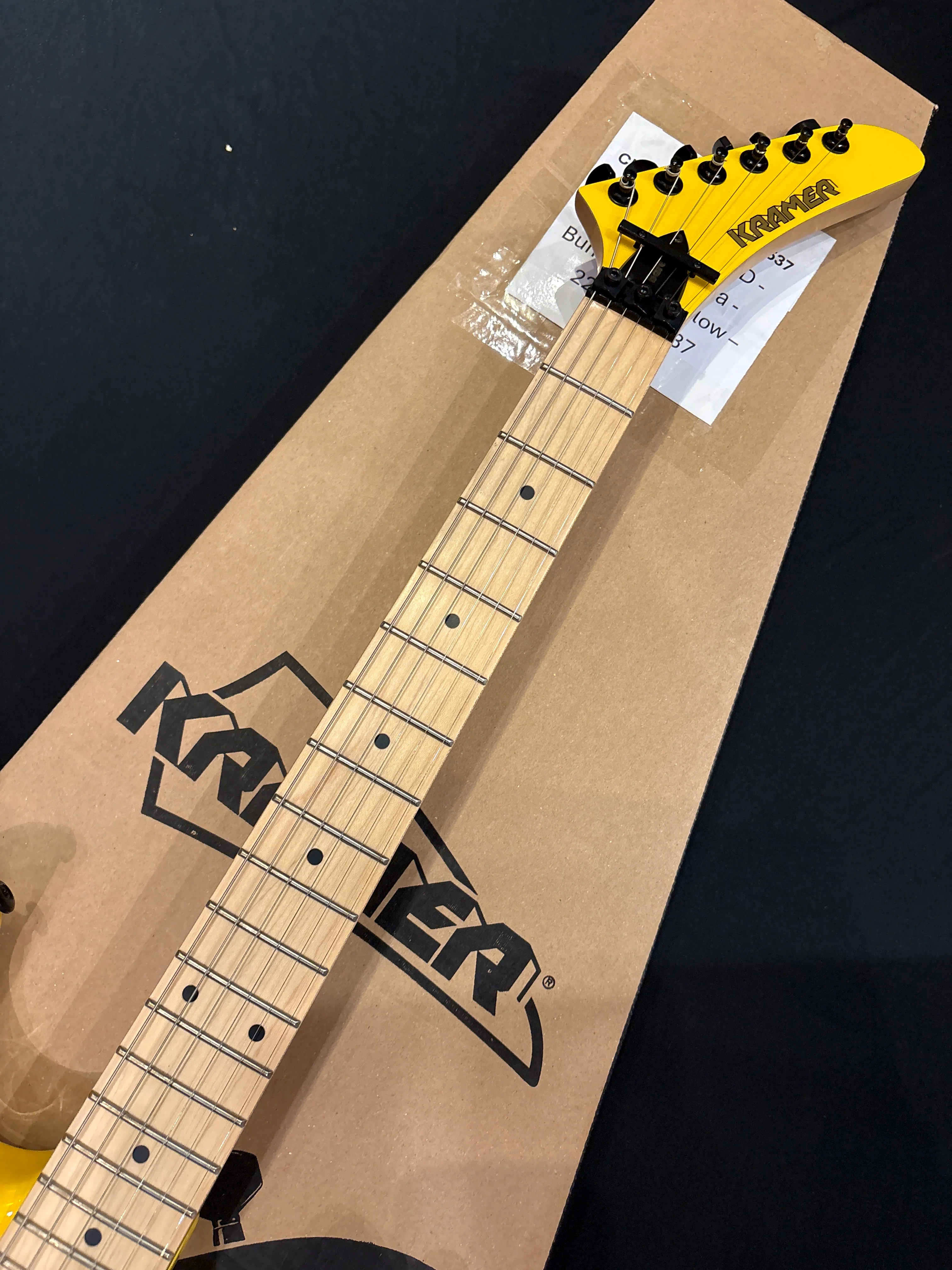 [SN 22062903537] CERTIFIED USED Kramer Baretta Electric Guitar - Bumblebee Yellow - Image 5