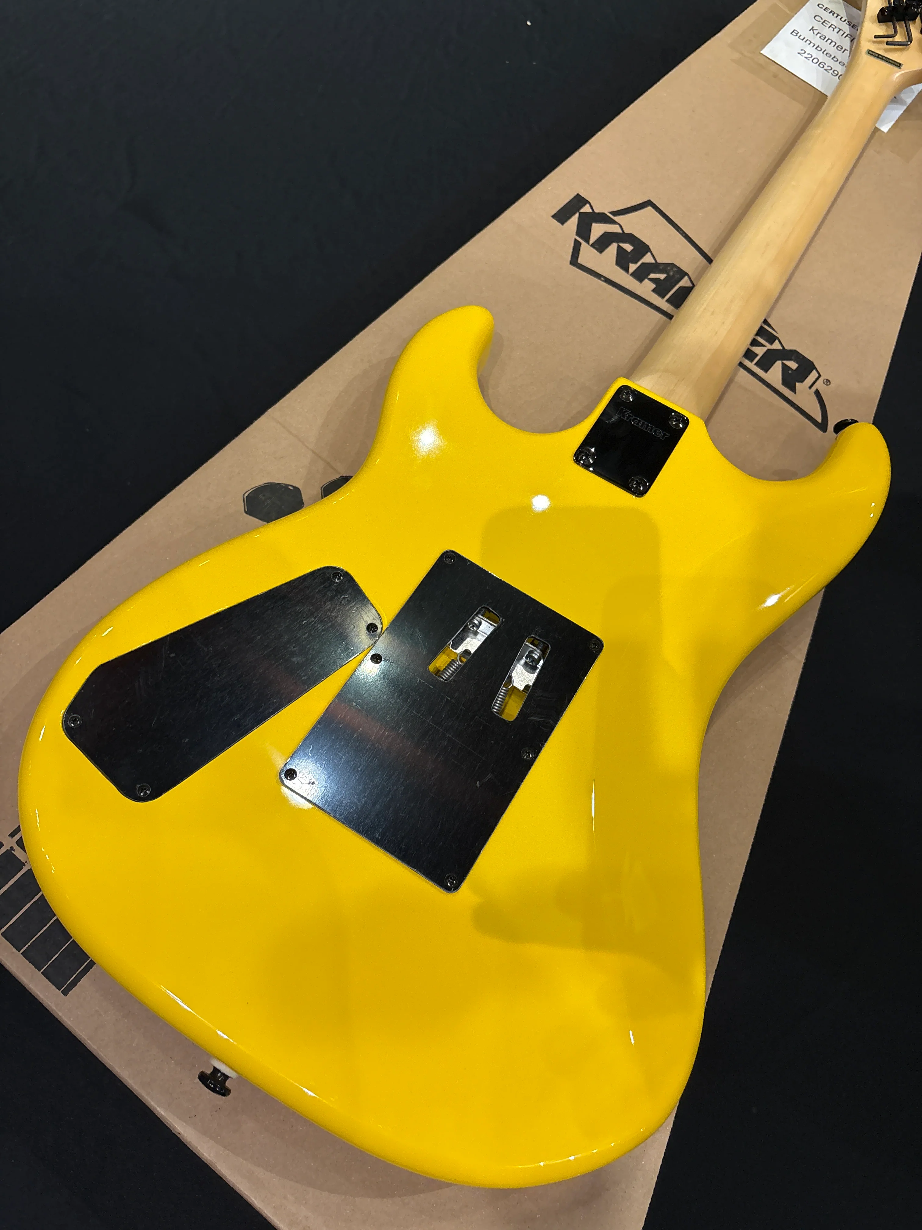 [SN 22062903537] CERTIFIED USED Kramer Baretta Electric Guitar - Bumblebee Yellow - Image 7