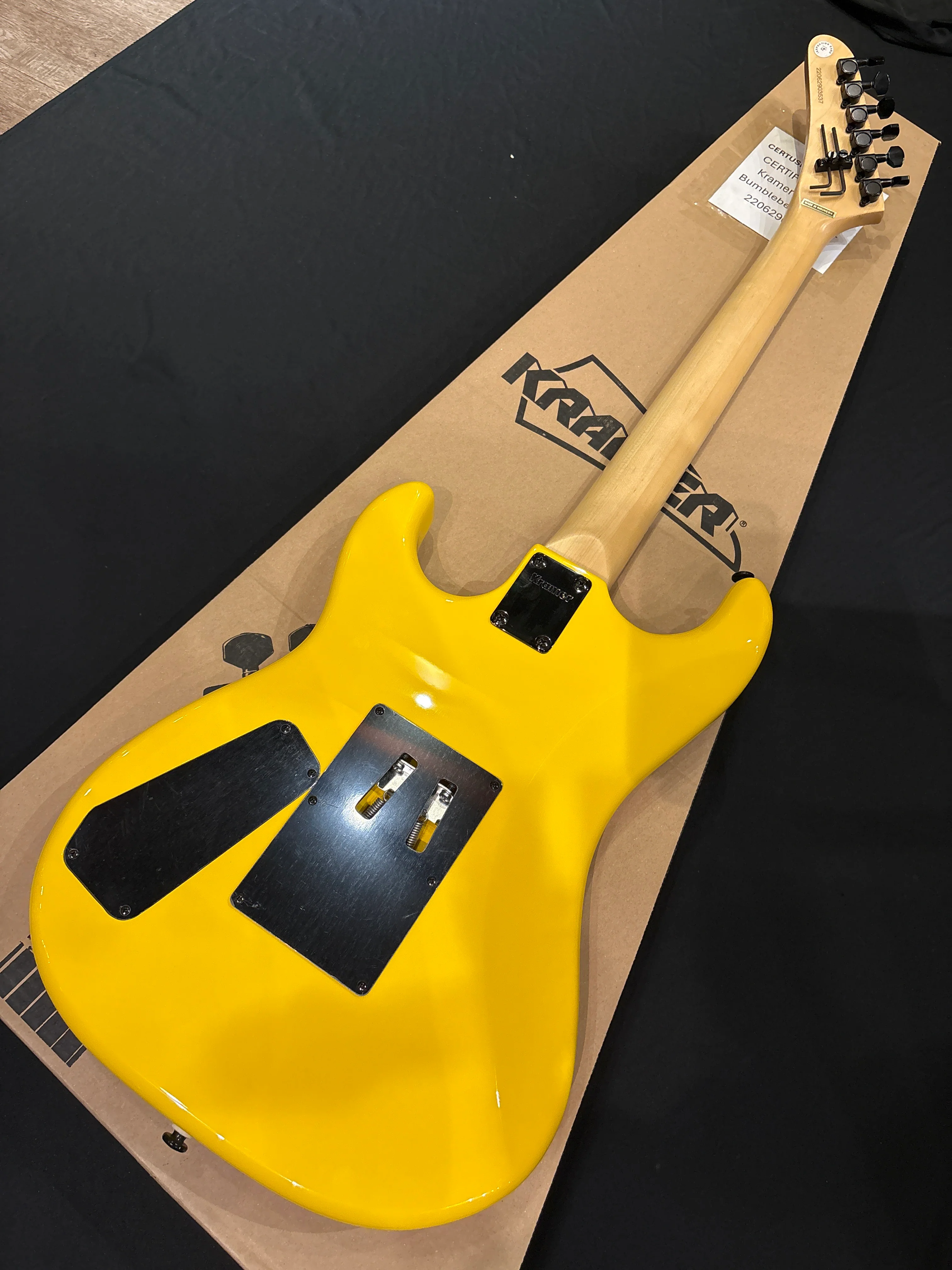 [SN 22062903537] CERTIFIED USED Kramer Baretta Electric Guitar - Bumblebee Yellow - Image 8