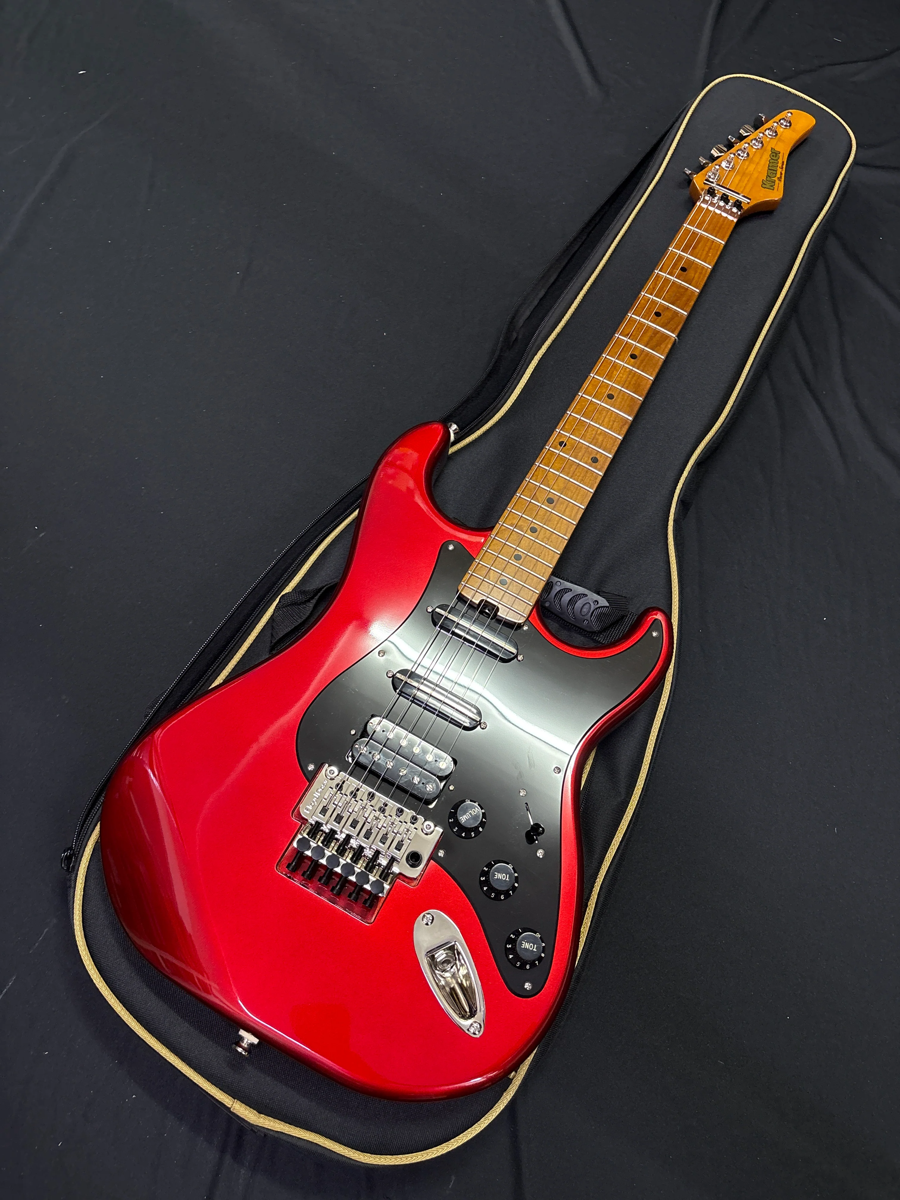 [SN 25041520423] CERTIFIED USED Kramer Pacer Deluxe Electric Guitar with Premium Bag - Ruby Red Metallic - Image 2