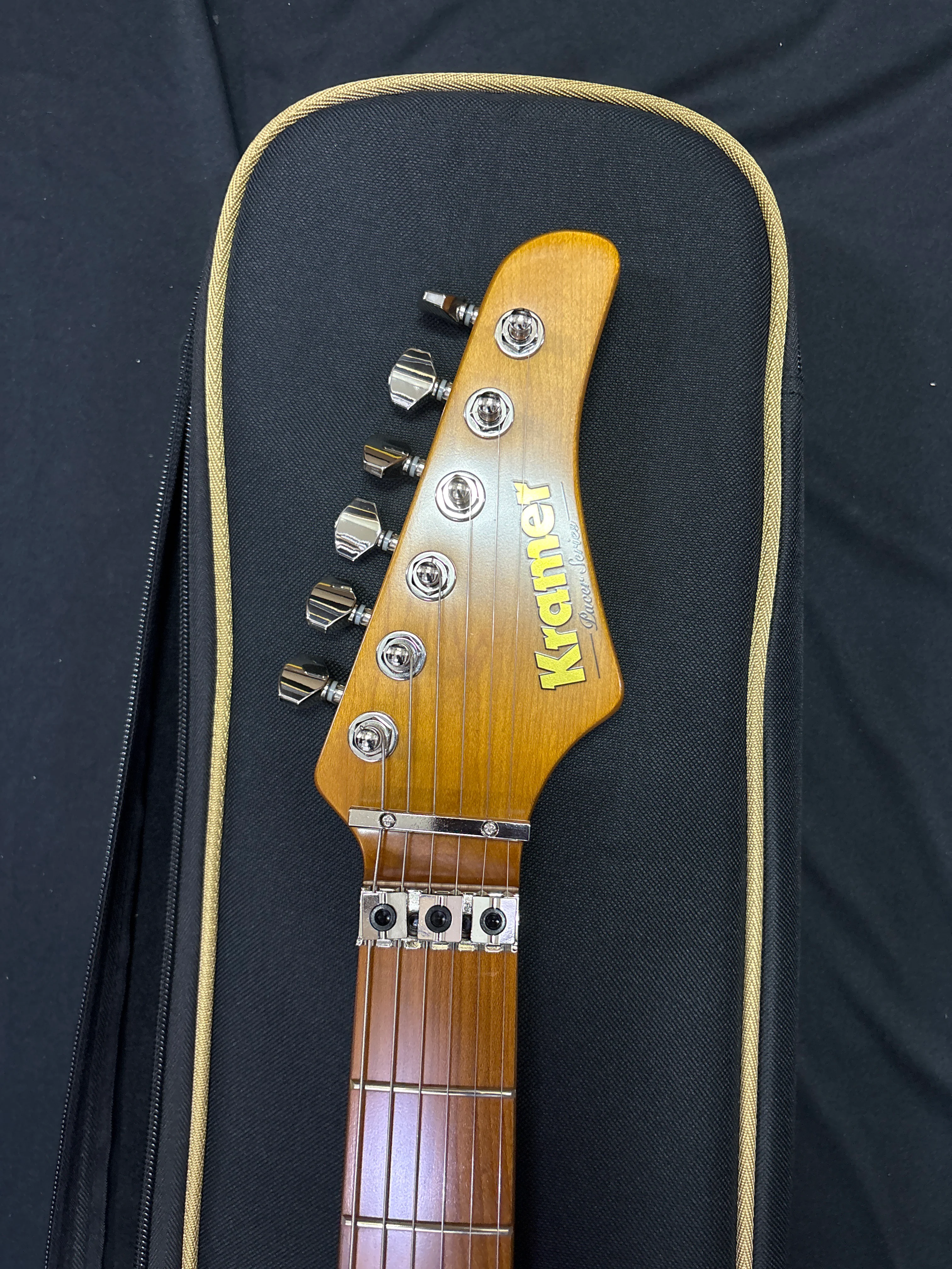 [SN 25041520423] CERTIFIED USED Kramer Pacer Deluxe Electric Guitar with Premium Bag - Ruby Red Metallic - Image 3