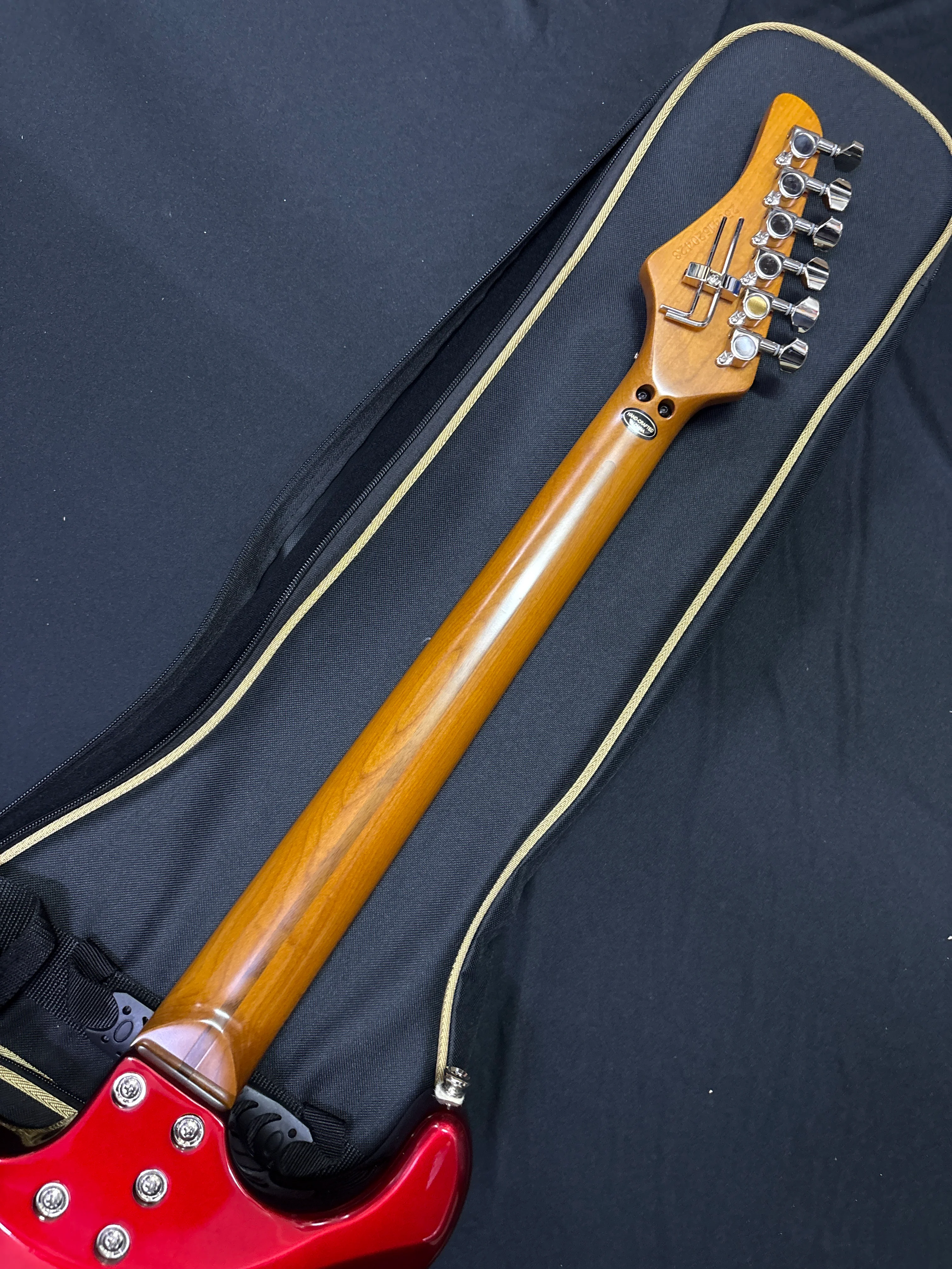 [SN 25041520423] CERTIFIED USED Kramer Pacer Deluxe Electric Guitar with Premium Bag - Ruby Red Metallic - Image 6