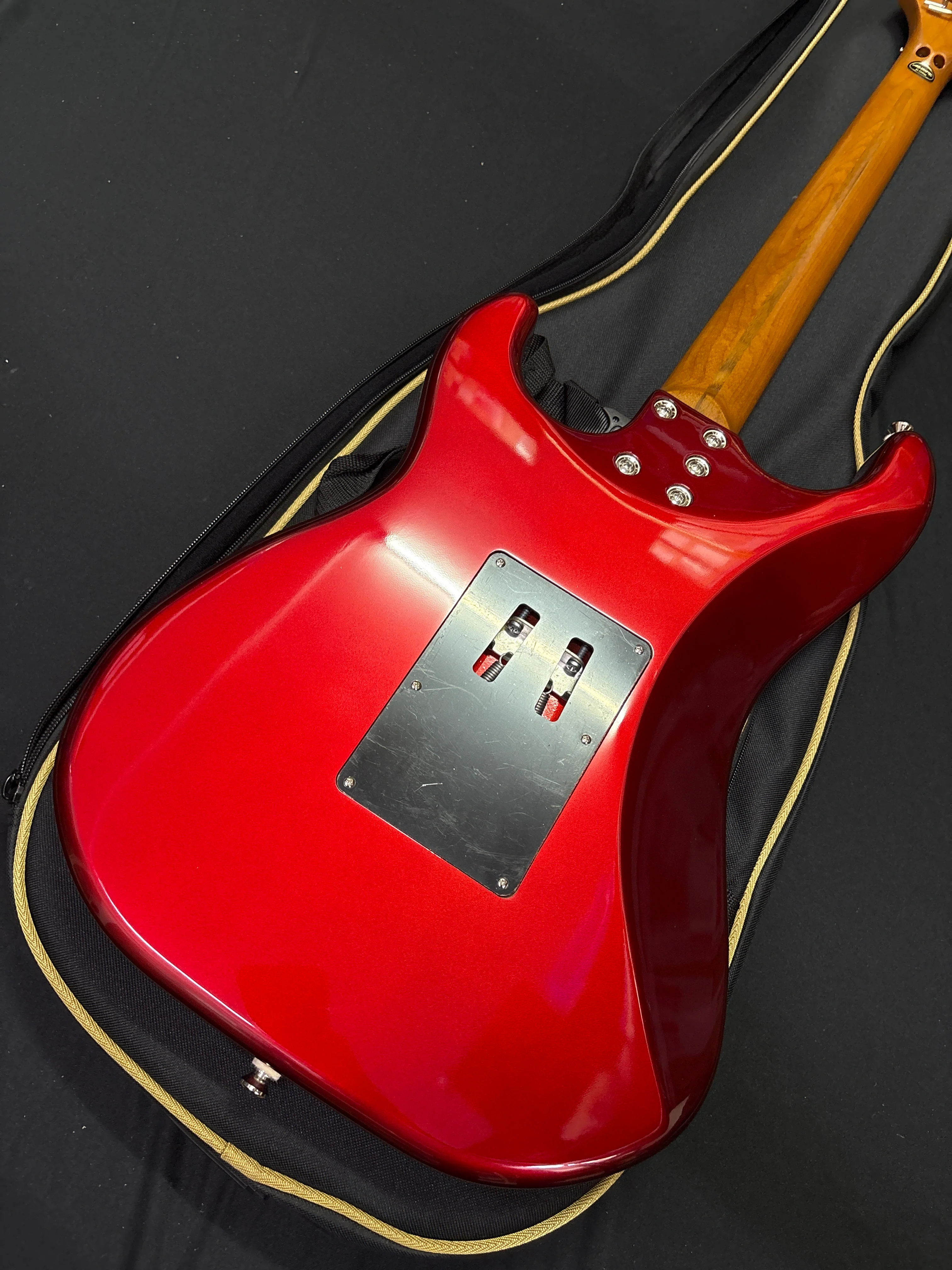 [SN 25041520423] CERTIFIED USED Kramer Pacer Deluxe Electric Guitar with Premium Bag - Ruby Red Metallic - Image 7