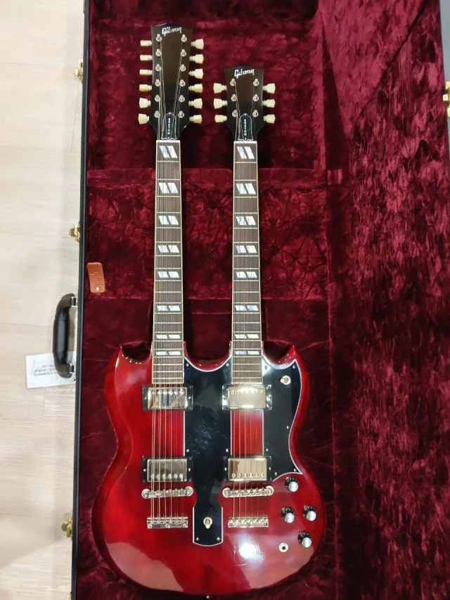 [SN CS400766] CERTIFIED USED GIBSON EDS-1275 DOUBLENECK ELECTRIC GUITAR - CHERRY RED - Image 2