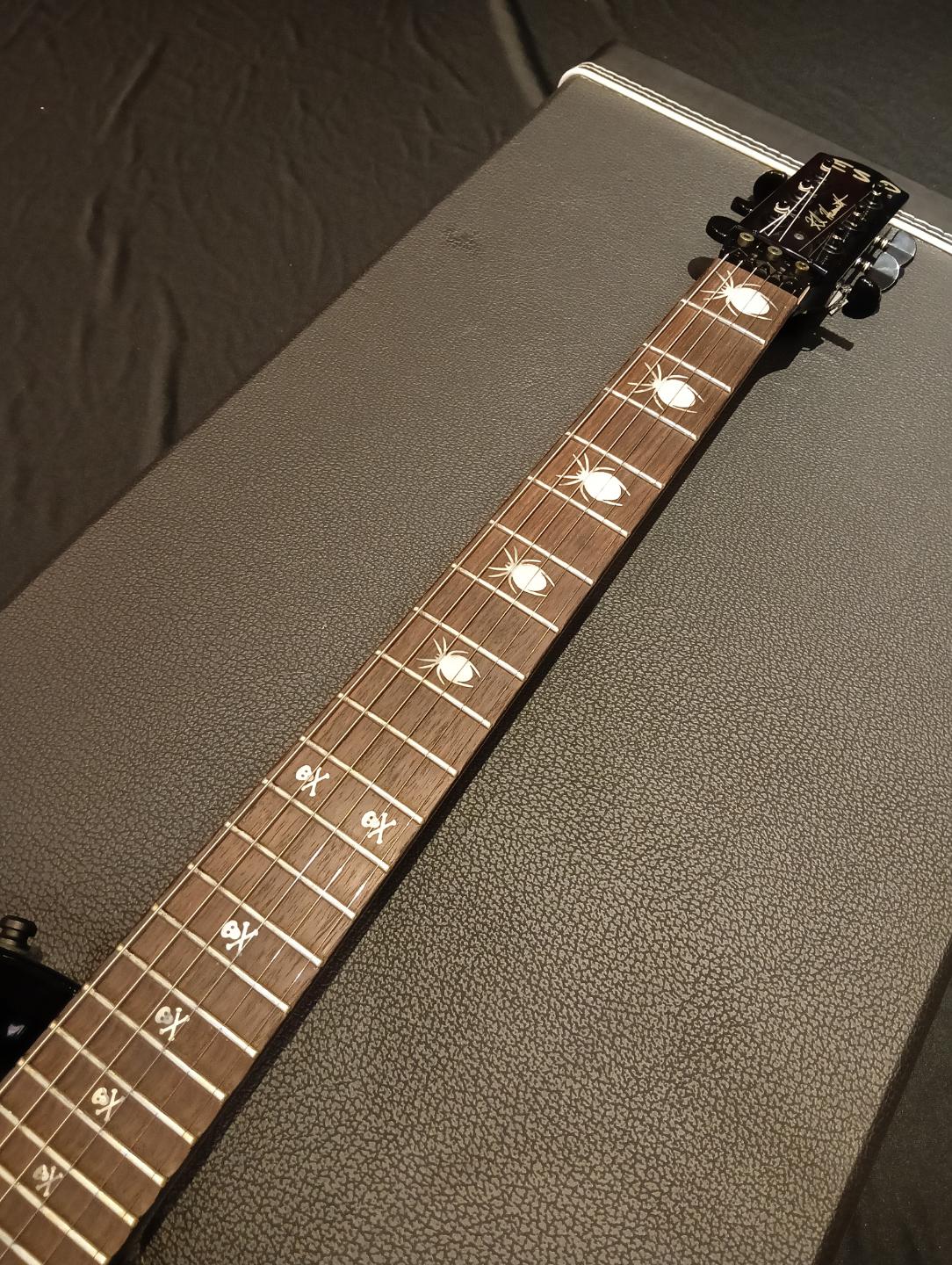 [SN E8460222] Certified Used ESP 30th Anniversary Kirk Hammett KH-3 Spider - Black with Spider Graphic - Image 5