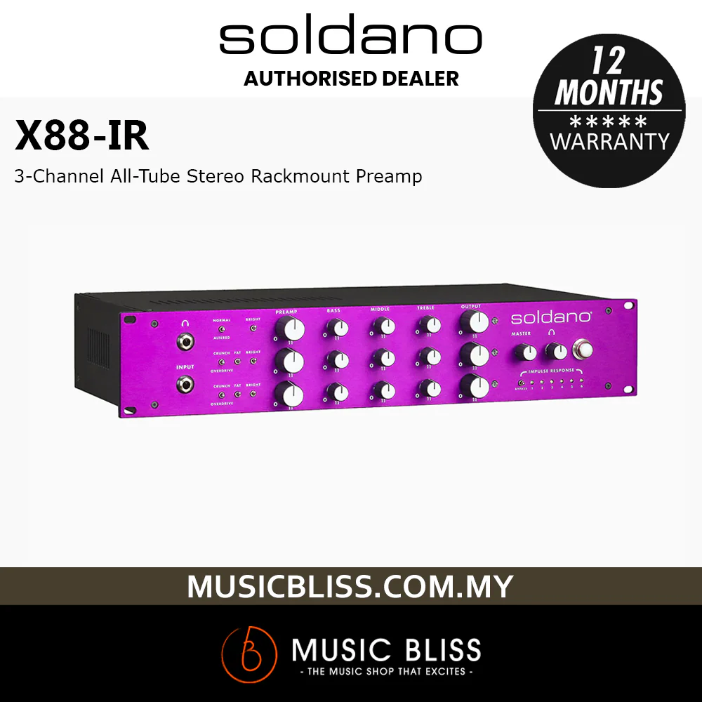 Soldano X88-IR Stereo Rackmount Tube Preamplifier