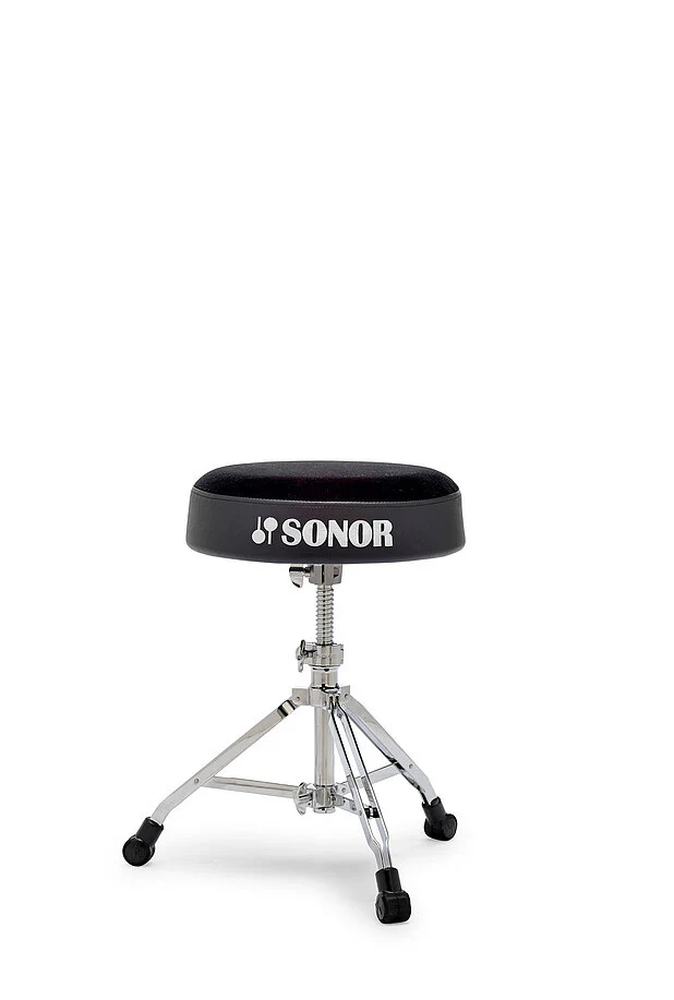 Sonor DT 6000 RT Drum Throne, Double Braced, Round Top, Cloth Seat, Spindle - Image 2