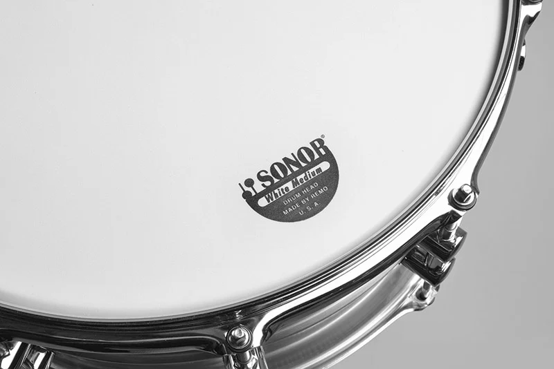 Sonor Kompressor Snare Drum 14" x 5.75", Steel, Chrome w/ 150th Ann. Badge - Image 6