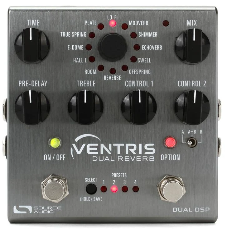 Source Audio Ventris Dual Reverb Guitar Effects Pedal