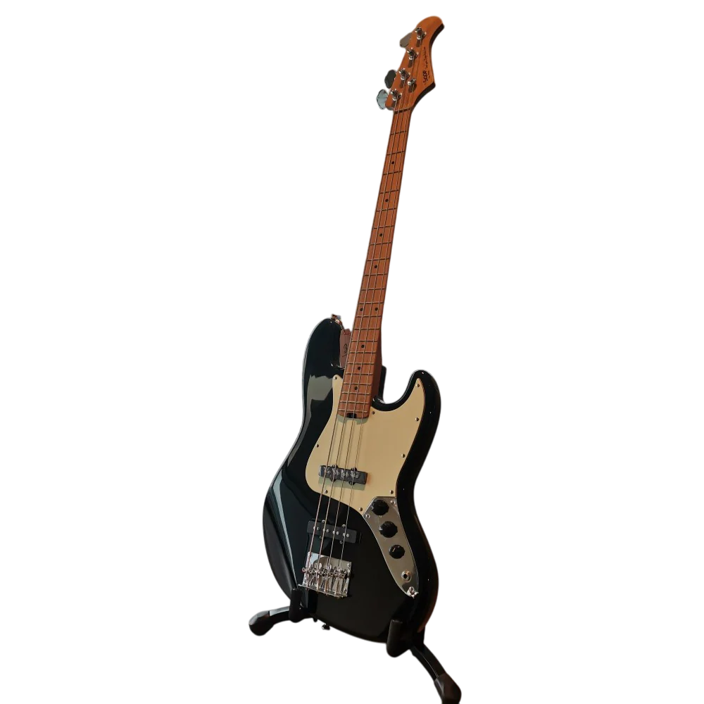SQOE JB600 JB Series Electric Bass Guitar - Black - Image 2
