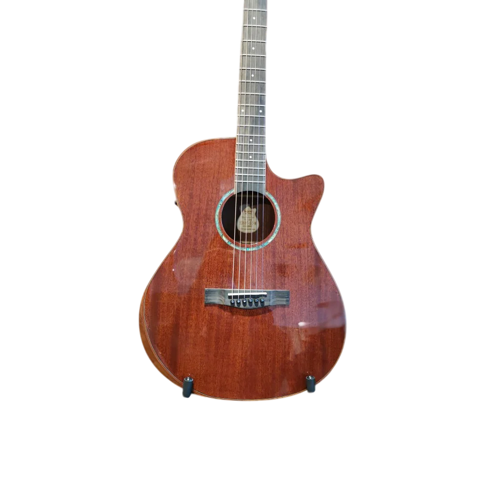 SQOE S360TSKEQ Solid Top Acoustic Electric Guitar - Image 3