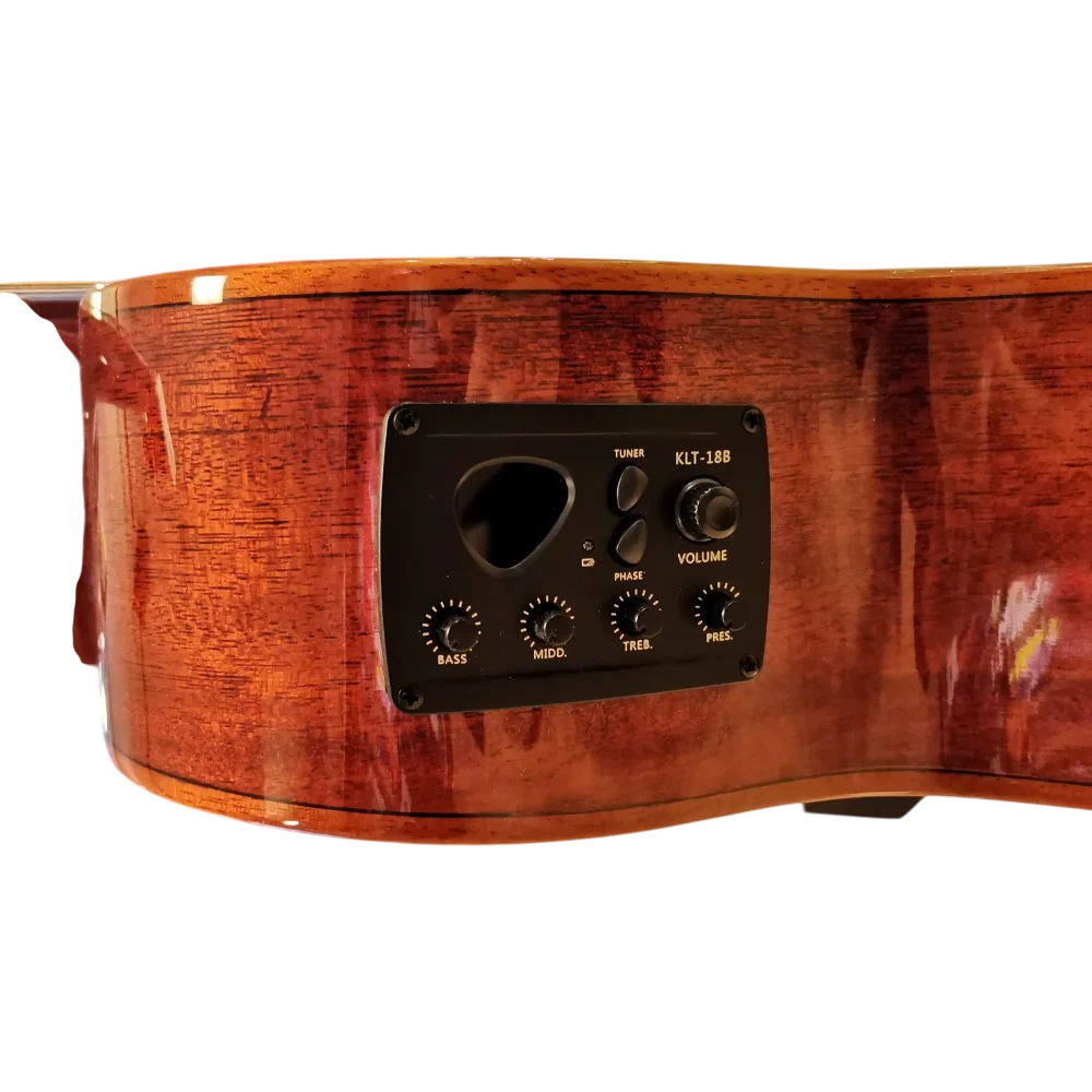 SQOE S360TSKEQ Solid Top Acoustic Electric Guitar - Image 4