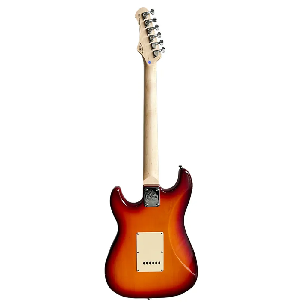 SQOE SEST250 ST Series HSS Electric Guitar - Cherry Sunburst - Image 3