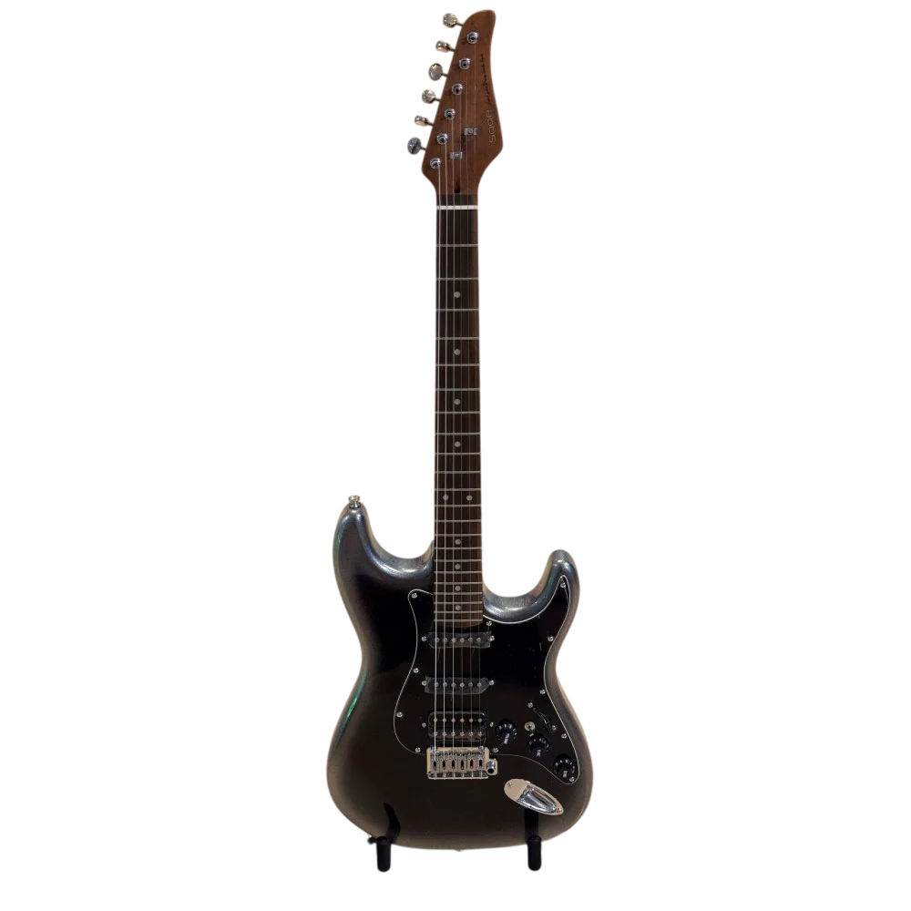 SQOE SEST700 ST Series HSS Electric Guitar - Midnight Black Gradient - Image 2