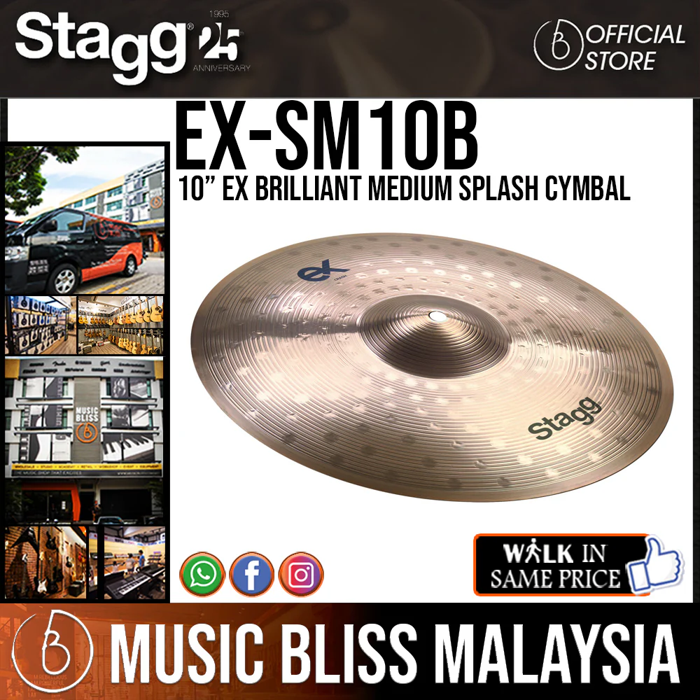 Stagg EX-SM10B 10” EX Brilliant Medium Splash Cymbal