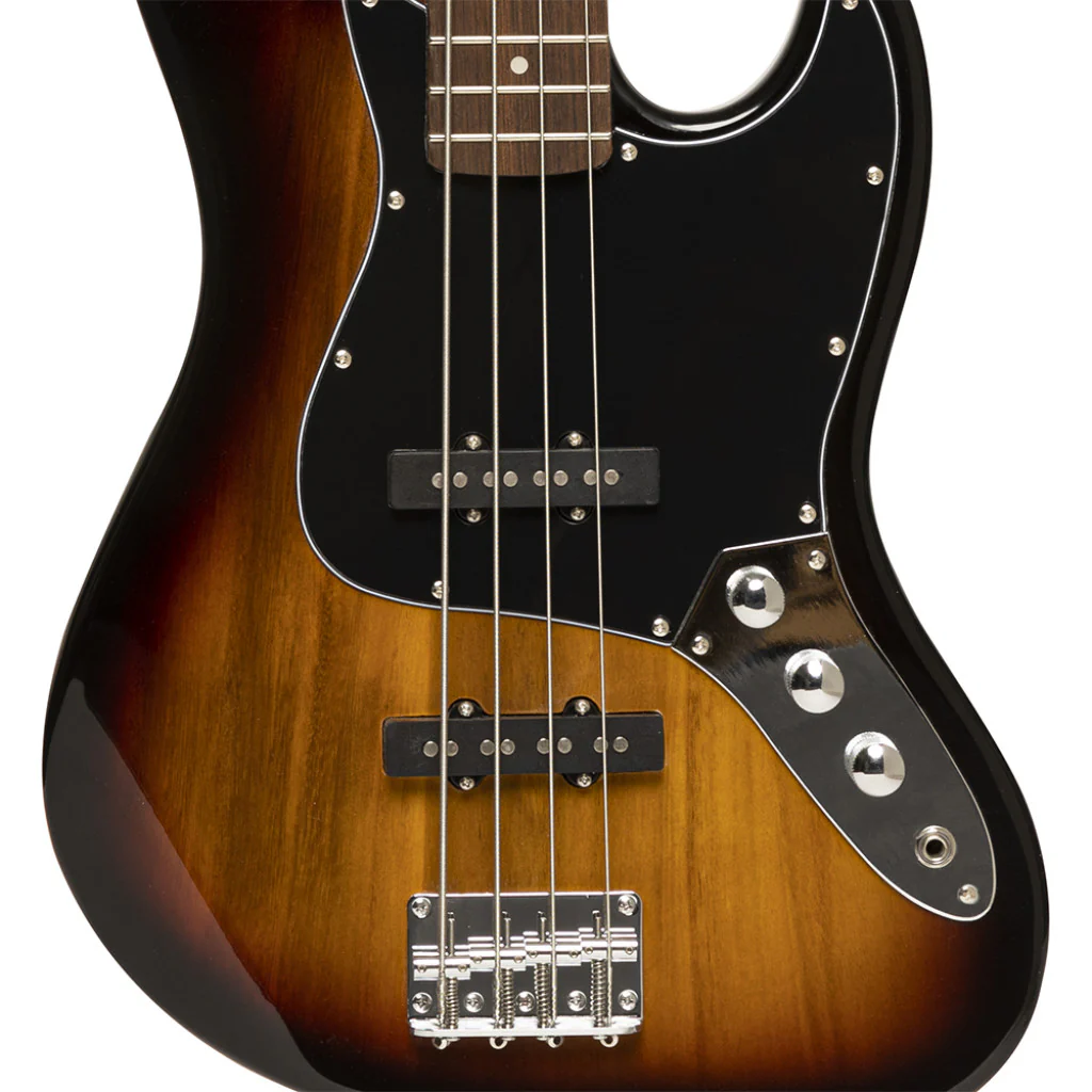 Stagg SBJ-30 Standard "J" Electric Bass Guitar - Sunburst - Image 4