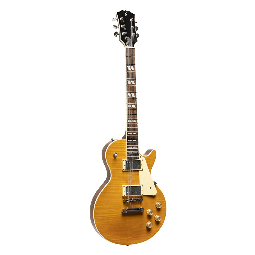 Stagg SEL-DLX HONEY Deluxe Series Electric Guitar - Honey - Image 2