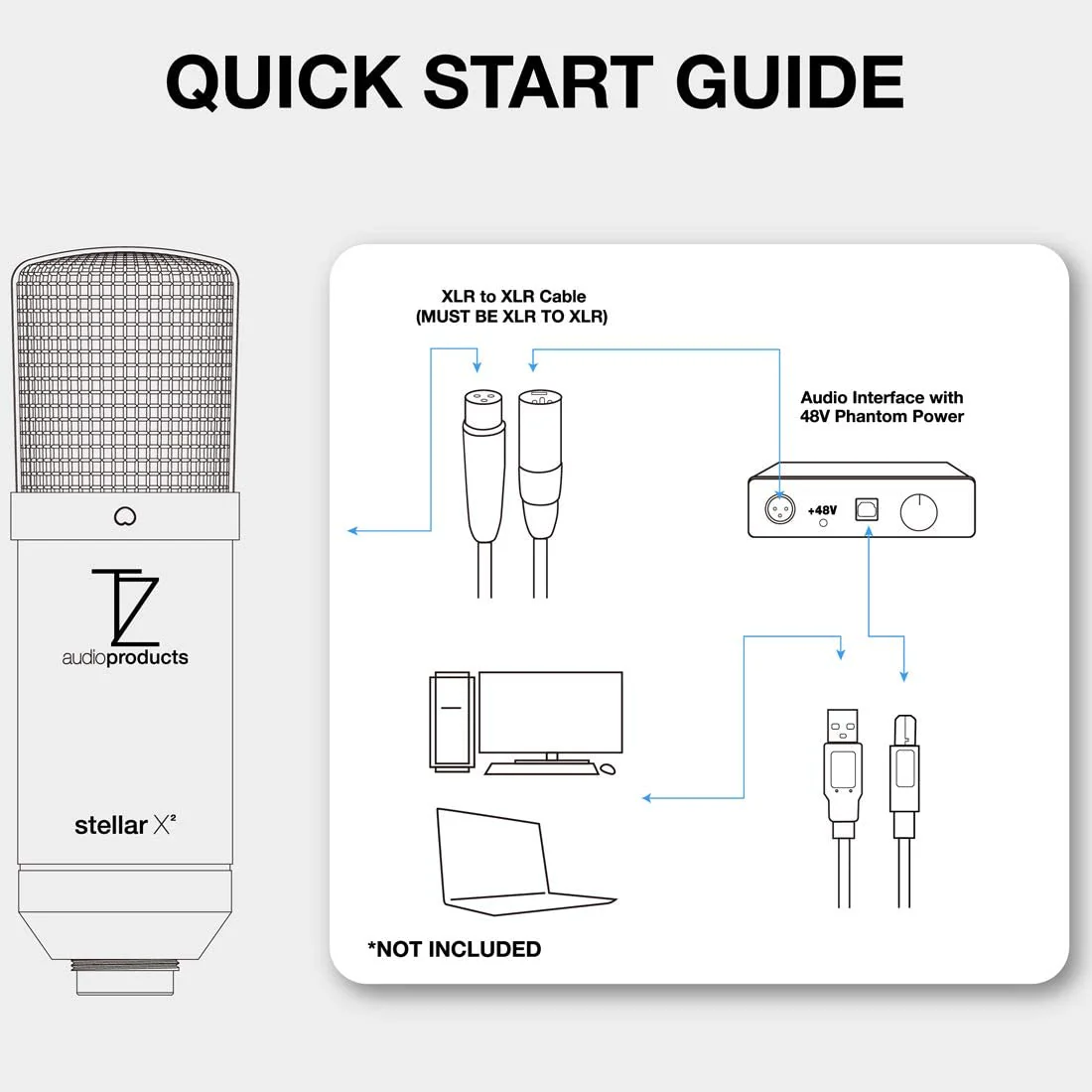 Stellar X2 Large Diaphragm Cardioid Condenser XLR Microphone - Image 5