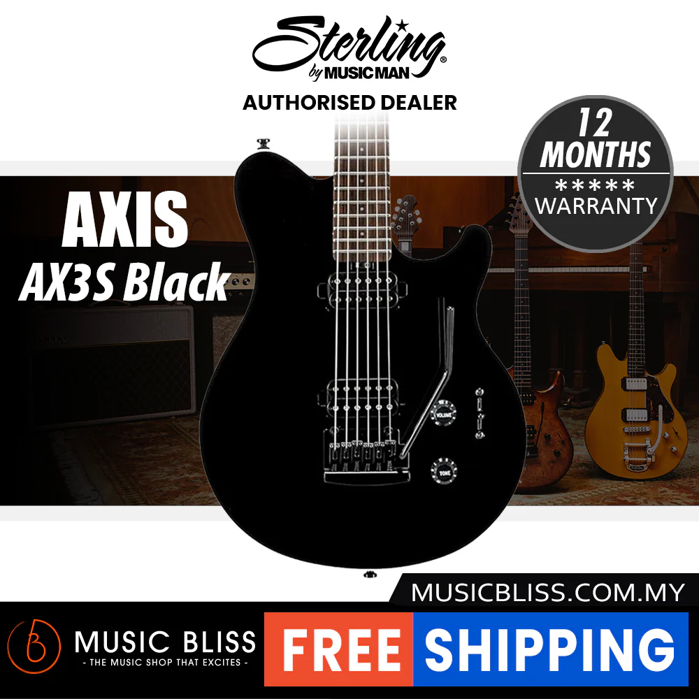 Sterling By Music Man Axis Electric Guitar - Black