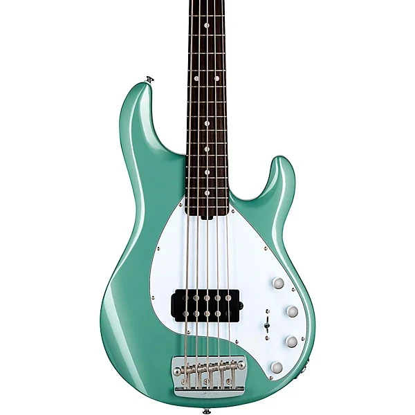 Sterling By Music Man StingRay RAY35 5-string Bass Guitar - Dorado Green - Image 2