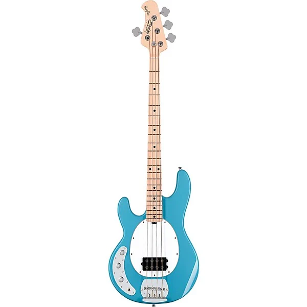 Sterling By Music Man StingRay RAY4 Bass Guitar Left-handed - Chopper Blue - Image 2