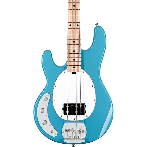 Sterling By Music Man StingRay RAY4 Bass Guitar Left-handed - Chopper Blue - Image 3