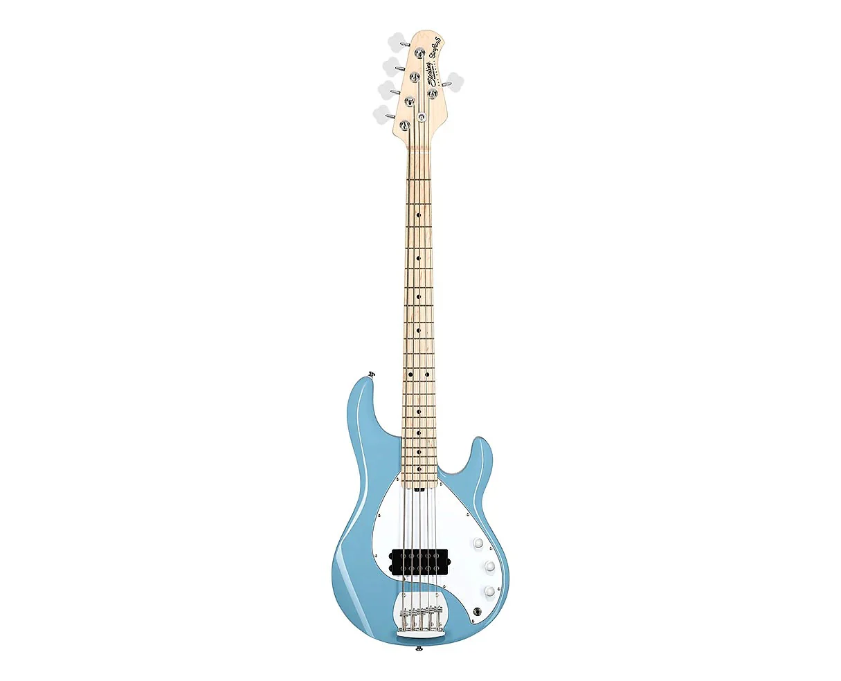 Sterling By Music Man StingRay RAY5 Electric Bass Guitar - Chopper Blue - Image 2