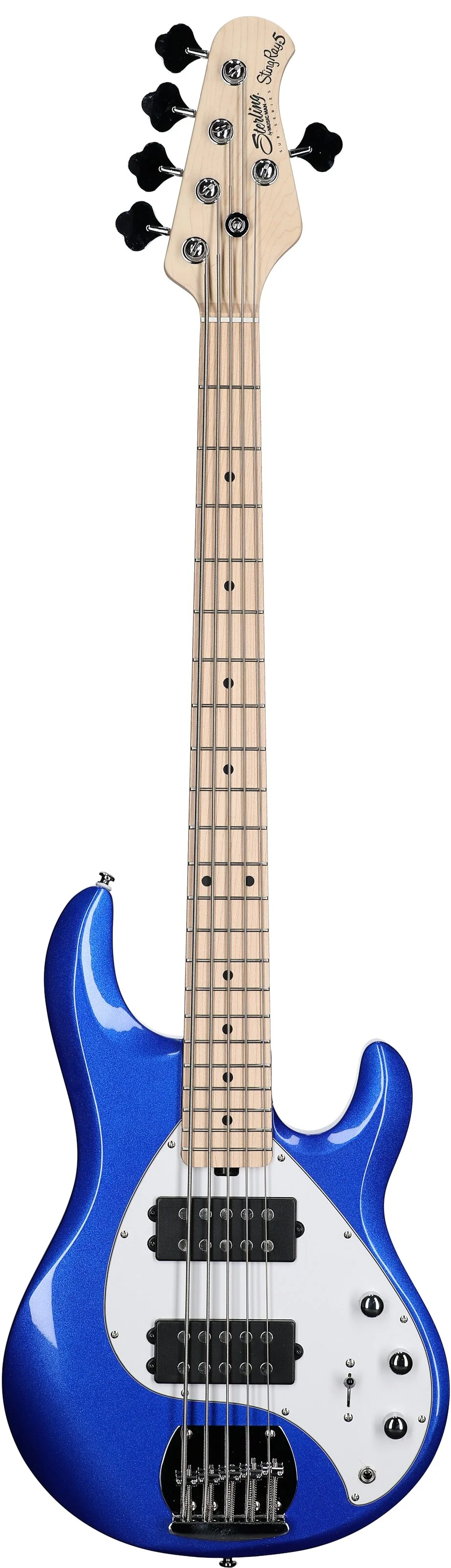 Sterling By Music Man StingRay RAY5HH Electric Bass Guitar - Cobra Blue - Image 2