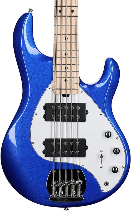 Sterling By Music Man StingRay RAY5HH Electric Bass Guitar - Cobra Blue - Image 3
