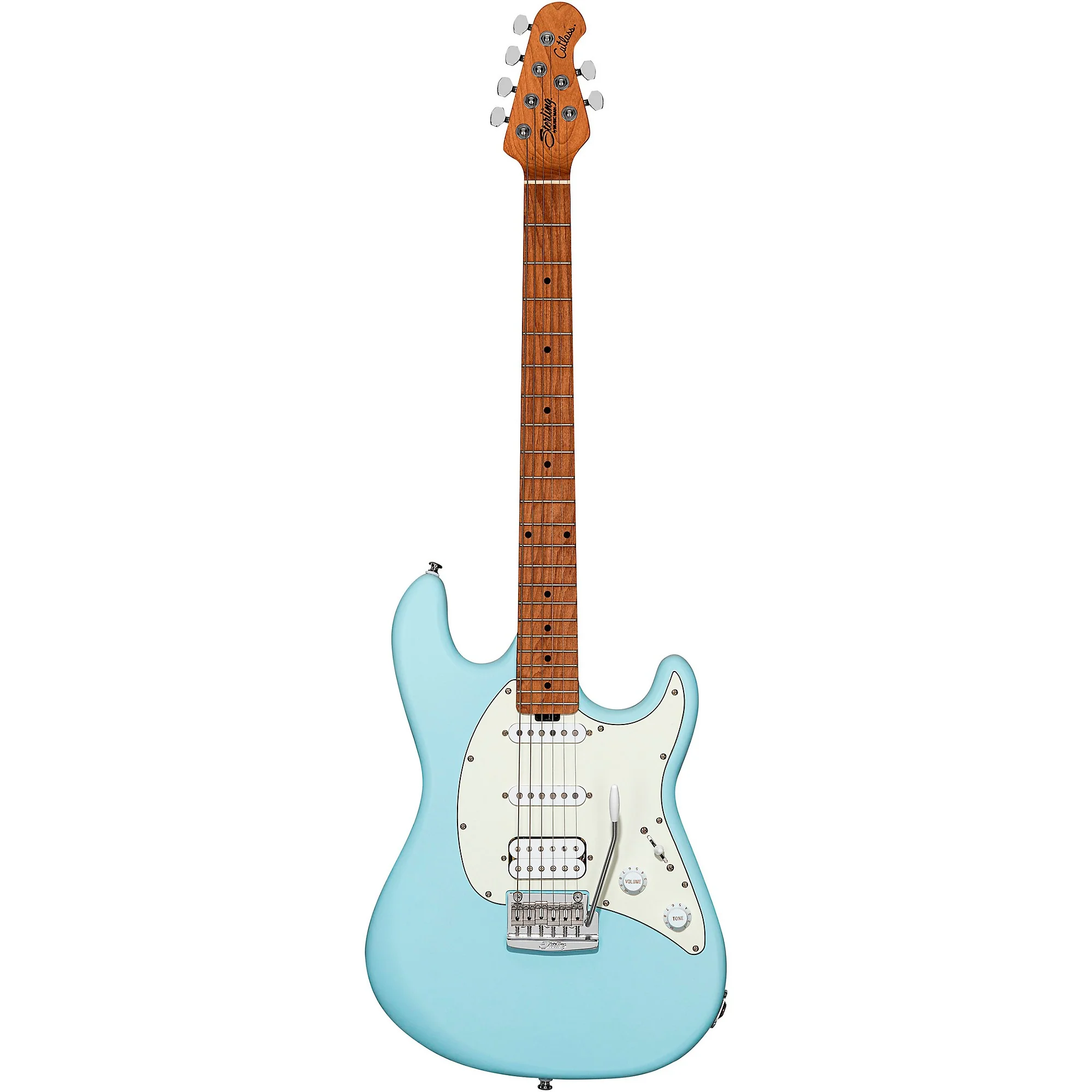 Sterling By Music Man Cutlass CT50HSS Electric Guitar - Daphne Blue Satin - Image 2