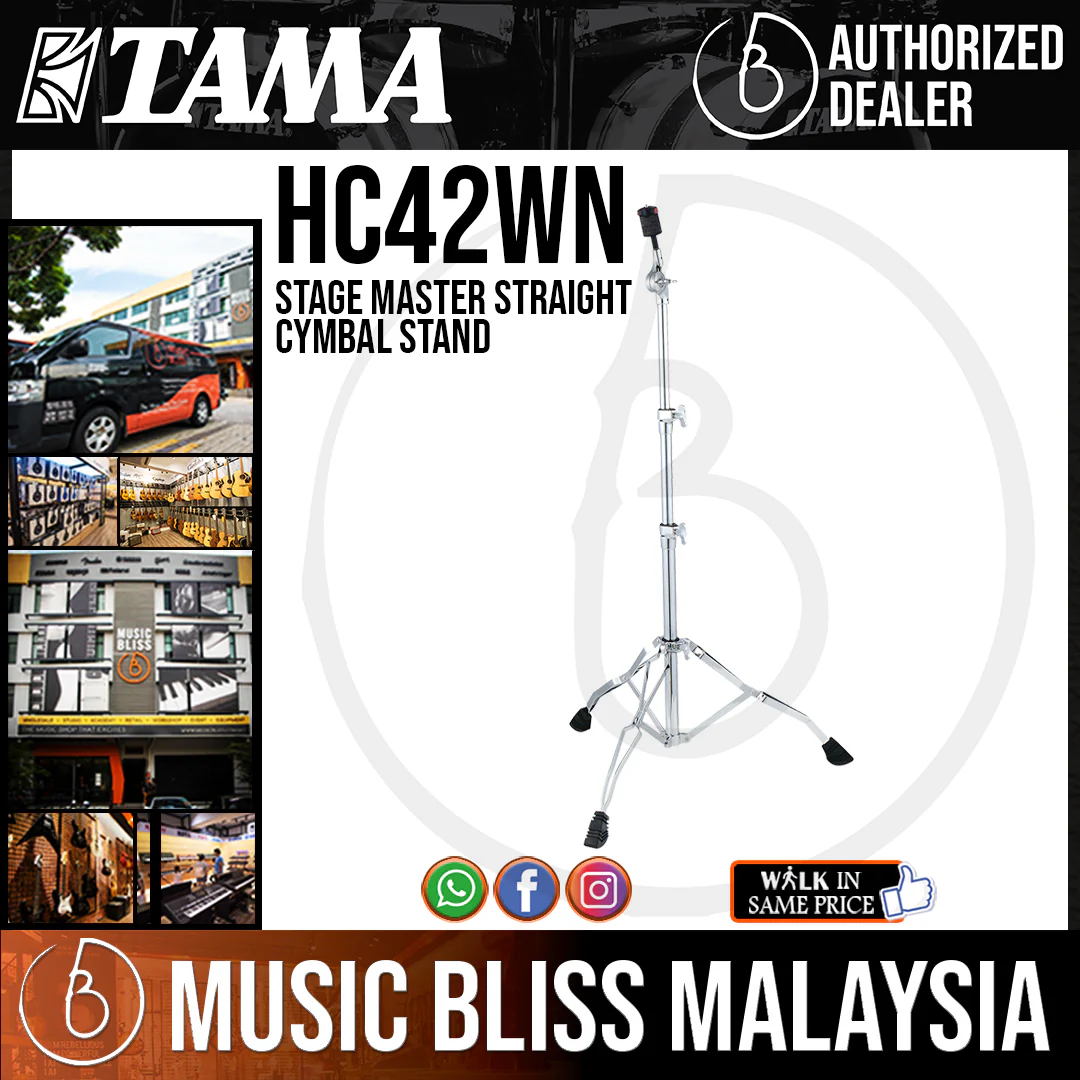 Tama HC42WN Stage Master Straight Cymbal Stand with Double-braced Legs