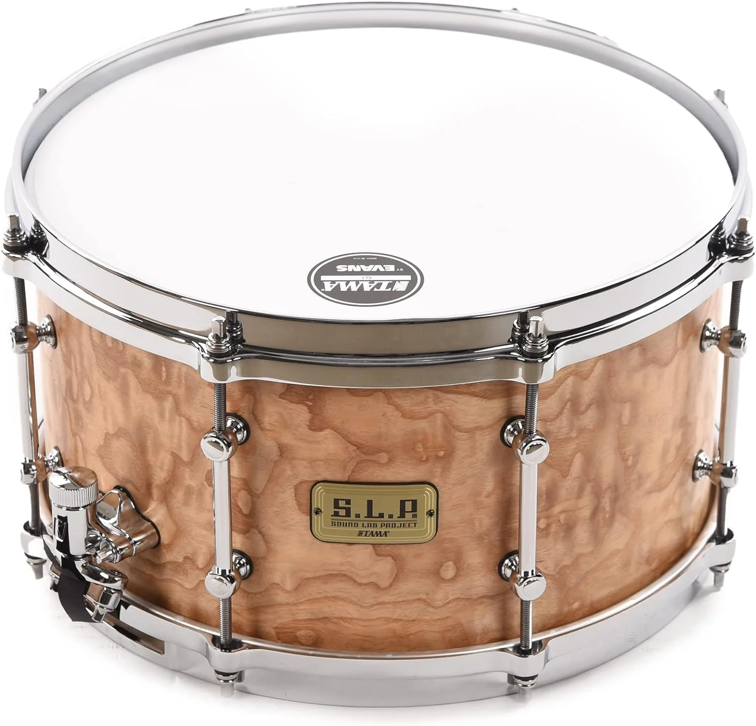 Tama LGM137 SLP G-Maple Snare, Satin Tamo Ash with Chrome Hardware - 7" x 13" - Image 2