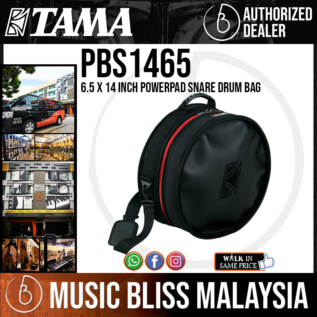 Tama PBS1465 6.5 x 14 Inch PowerPad Snare Drum Bag