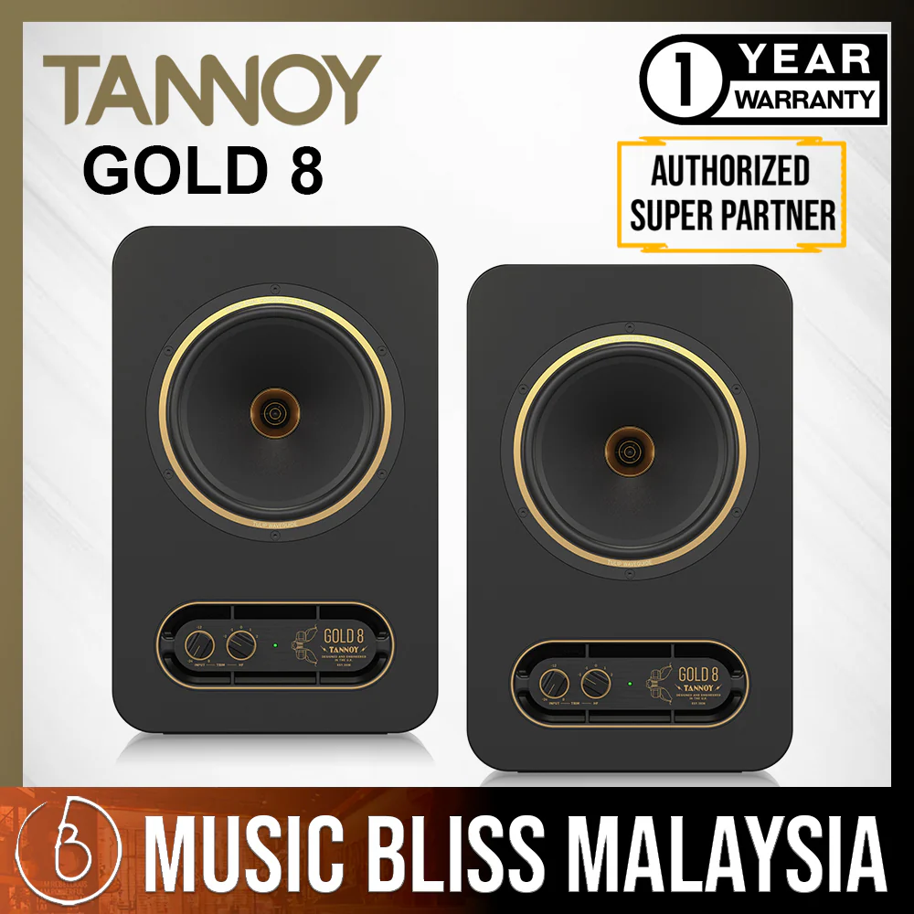 Tannoy GOLD 8 8'' Powered Studio Monitor - Pair