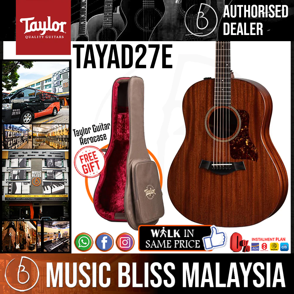 Taylor American Dream AD27e Mahogany Acoustic-Electric Guitar - Natural