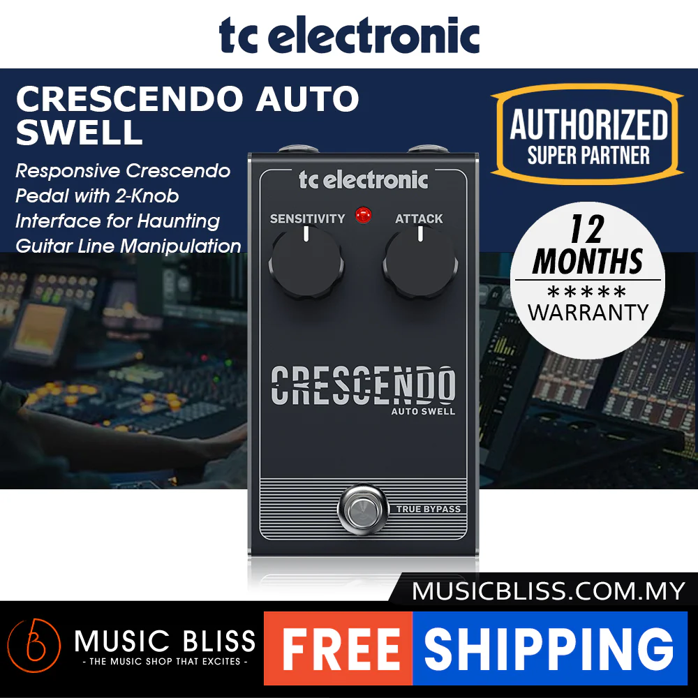 TC Electronic Crescendo Auto Swell Guitar Effects Pedal - Image 2