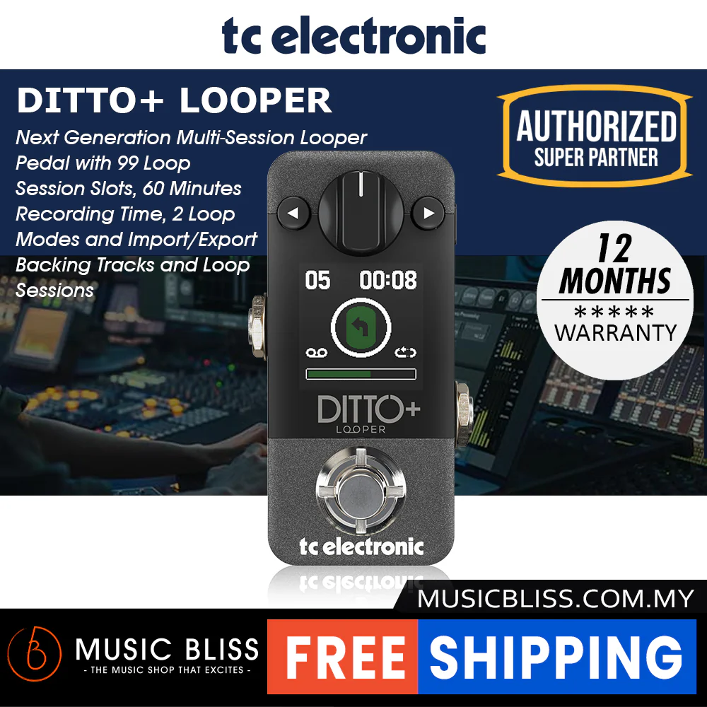 TC Electronic Ditto+ Looper Pedal - Image 2