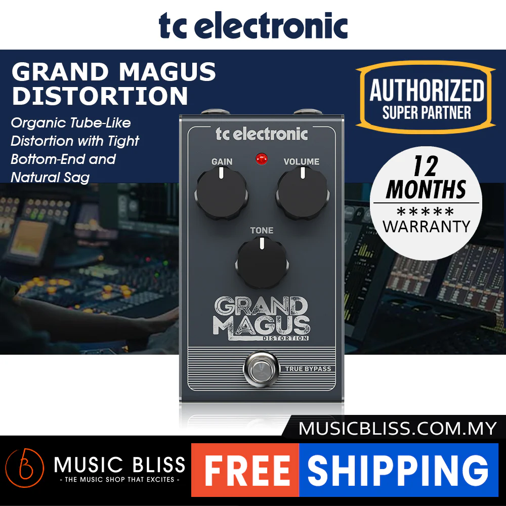 TC Electronic Grand Magus Distortion Guitar Effects Pedal - Image 2