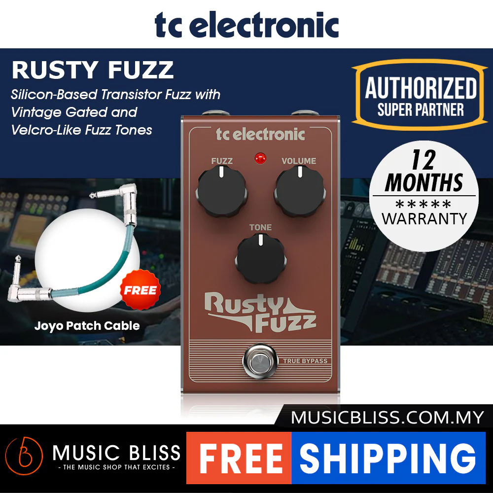 TC Electronic Rusty Fuzz Guitar Effects Pedal