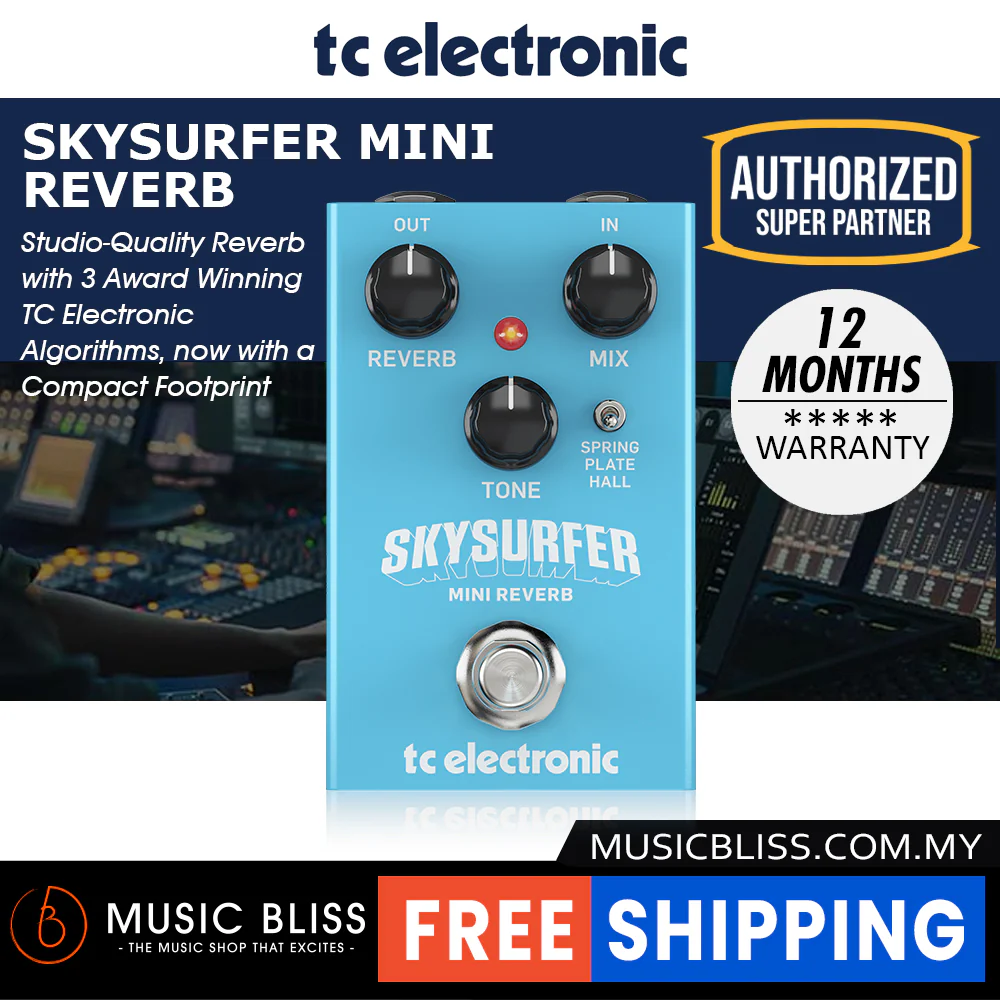 TC Electronic Skysurfer Mini Reverb Pedal - Image 2