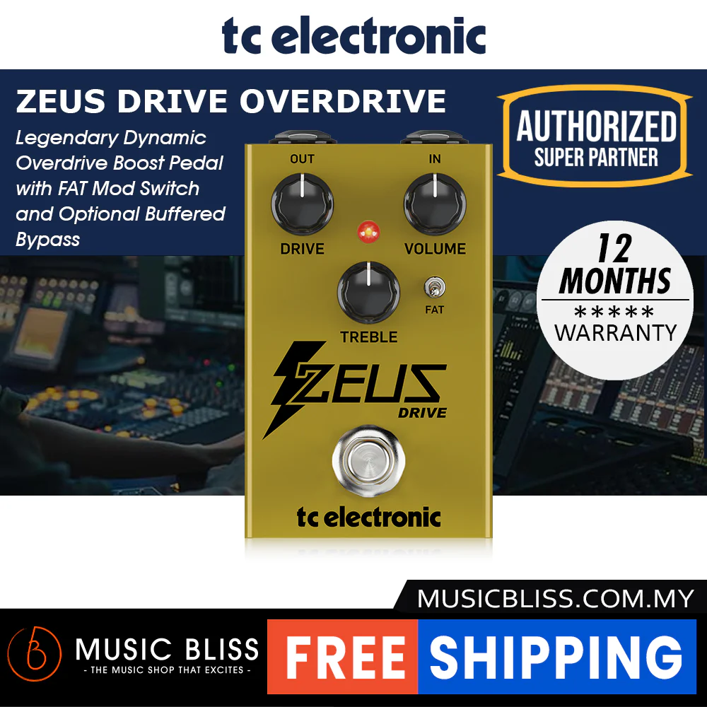 TC Electronic Zeus Drive Overdrive Pedal - Image 2