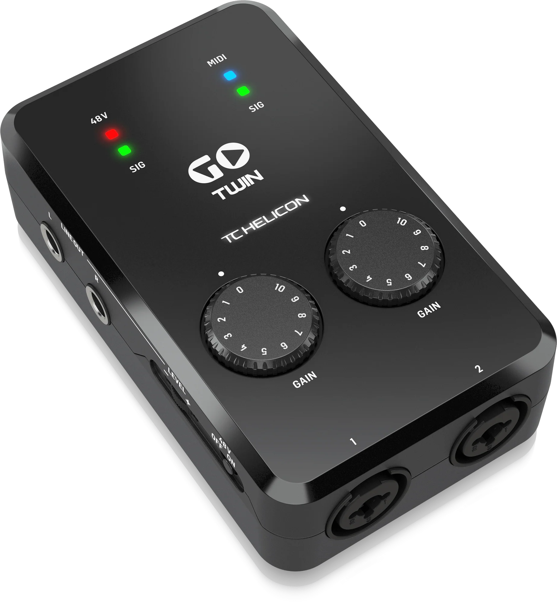 TC-Helicon GO TWIN 2-Channel Audio/MIDI Interface for Android Mobile Devices - Image 3