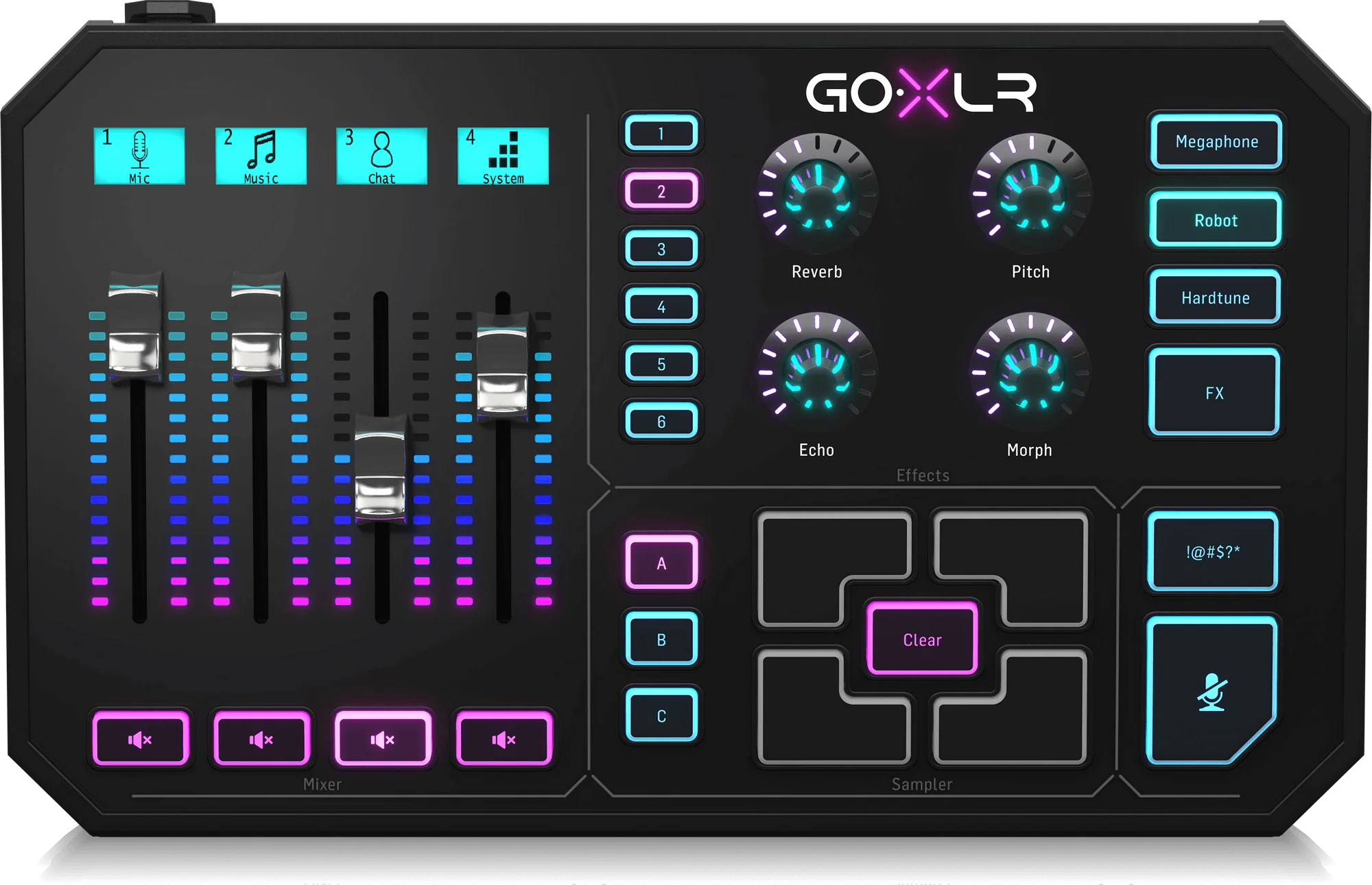 TC-Helicon Go XLR Mixer, Sampler, & Voice FX for Streamers, Best for HyperX Cloud Revolver S, SteelSeries Arctis Pro, Beyerdynamic Custom Game, Razer Nari Ultimate, Astro A20 & More, Best XLR Mixer for Gaming Streamers - Image 2