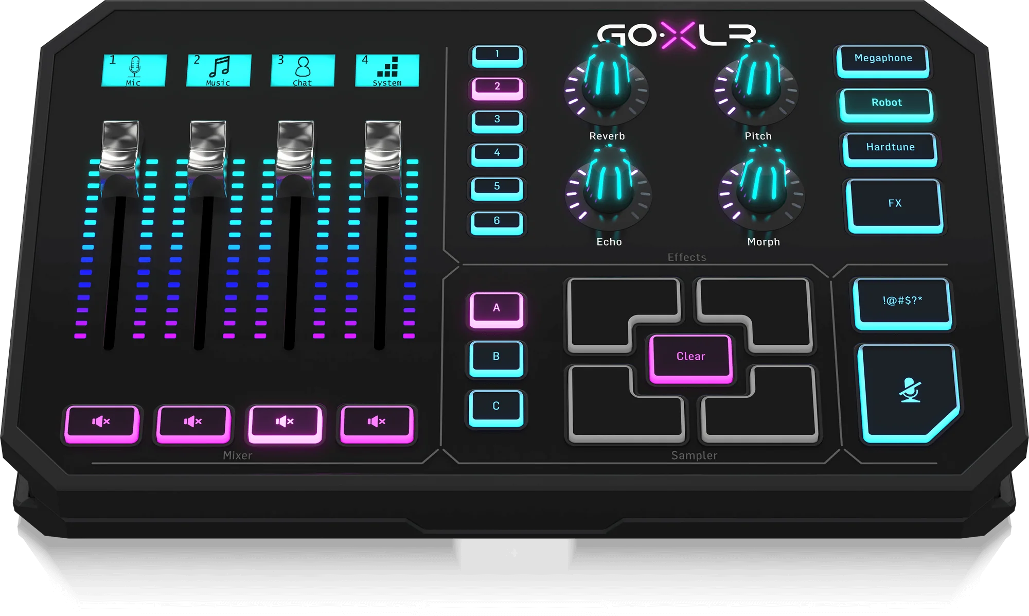 TC-Helicon Go XLR Mixer, Sampler, & Voice FX for Streamers, Best for HyperX Cloud Revolver S, SteelSeries Arctis Pro, Beyerdynamic Custom Game, Razer Nari Ultimate, Astro A20 & More, Best XLR Mixer for Gaming Streamers - Image 3