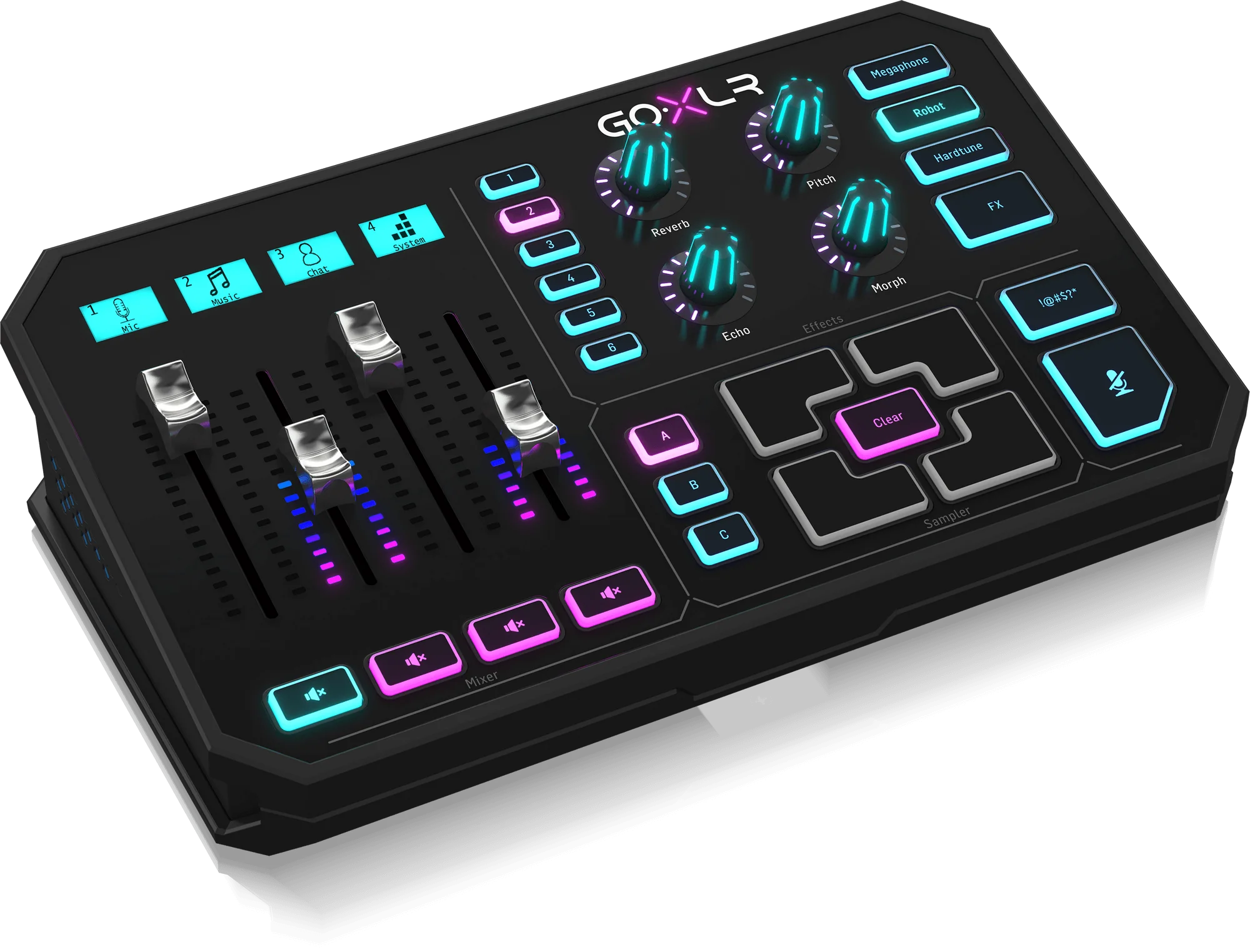 TC-Helicon Go XLR Mixer, Sampler, & Voice FX for Streamers, Best for HyperX Cloud Revolver S, SteelSeries Arctis Pro, Beyerdynamic Custom Game, Razer Nari Ultimate, Astro A20 & More, Best XLR Mixer for Gaming Streamers - Image 4