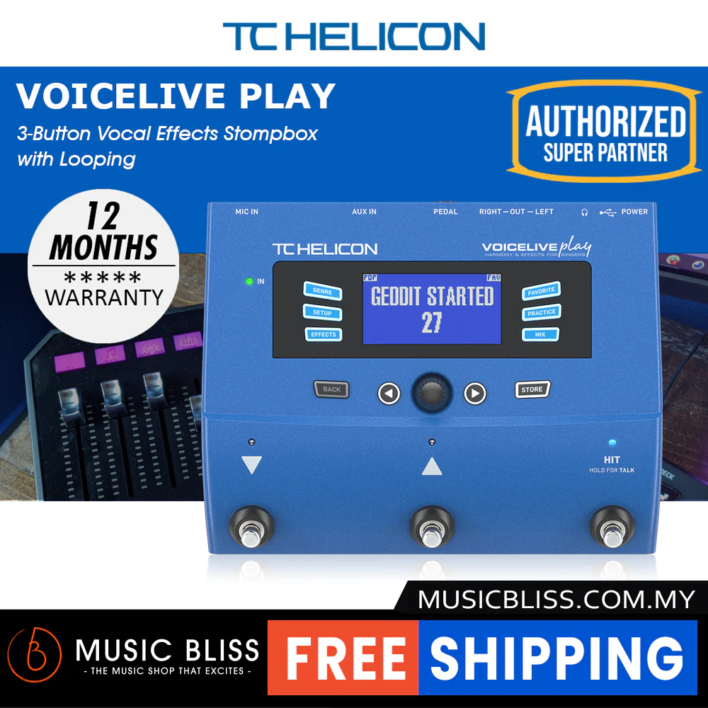 TC-Helicon VoiceLive Play Vocal Effects Pedal