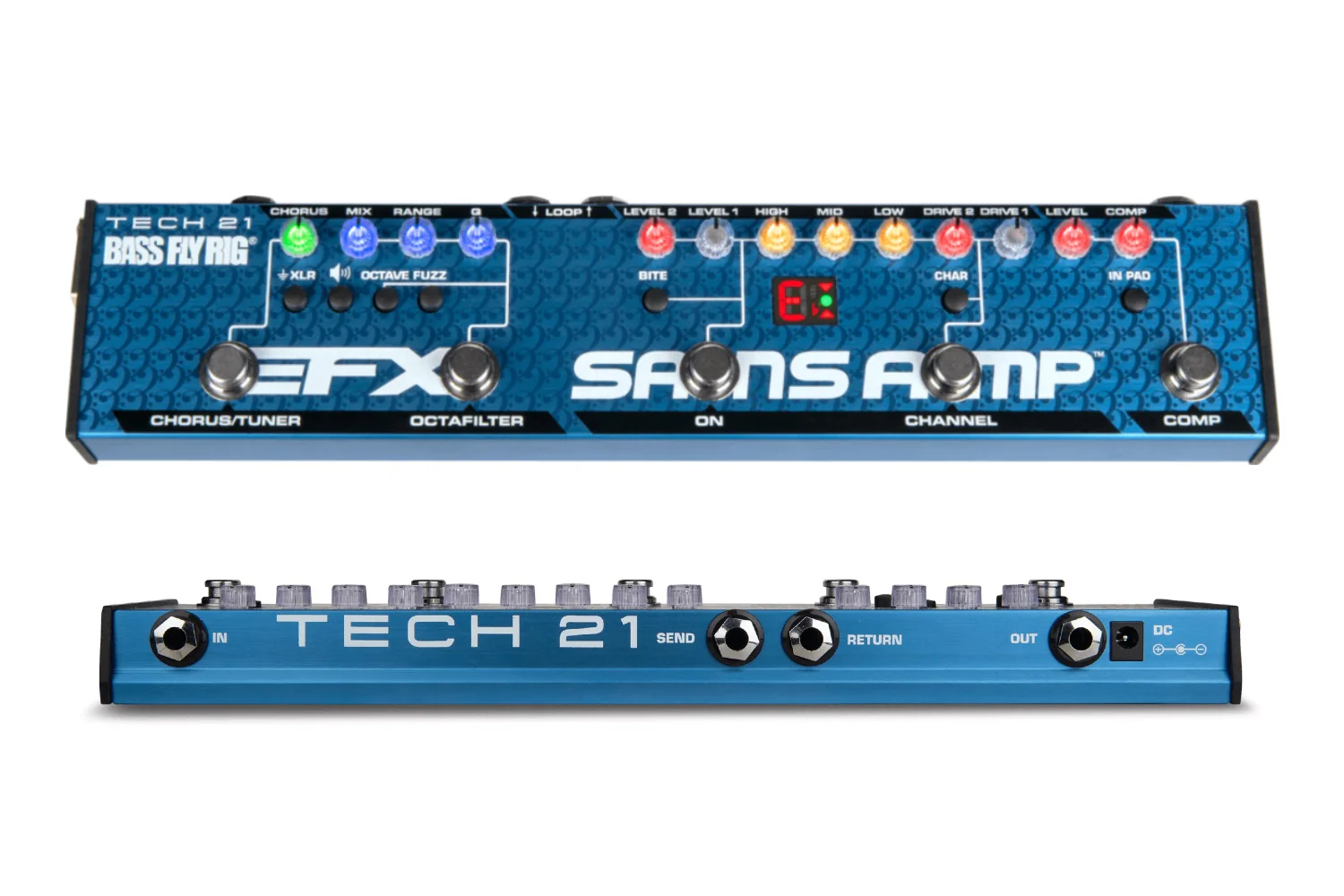 Tech 21 Bass Fly Rig v2 Bass Multi-effects Pedal - Image 2
