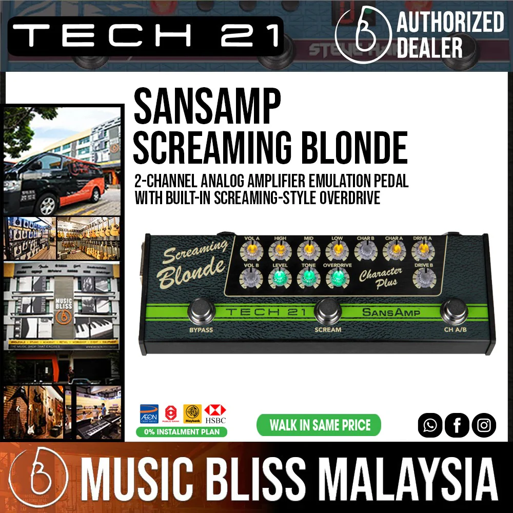 Tech 21 SansAmp Character Plus - Screaming Blonde