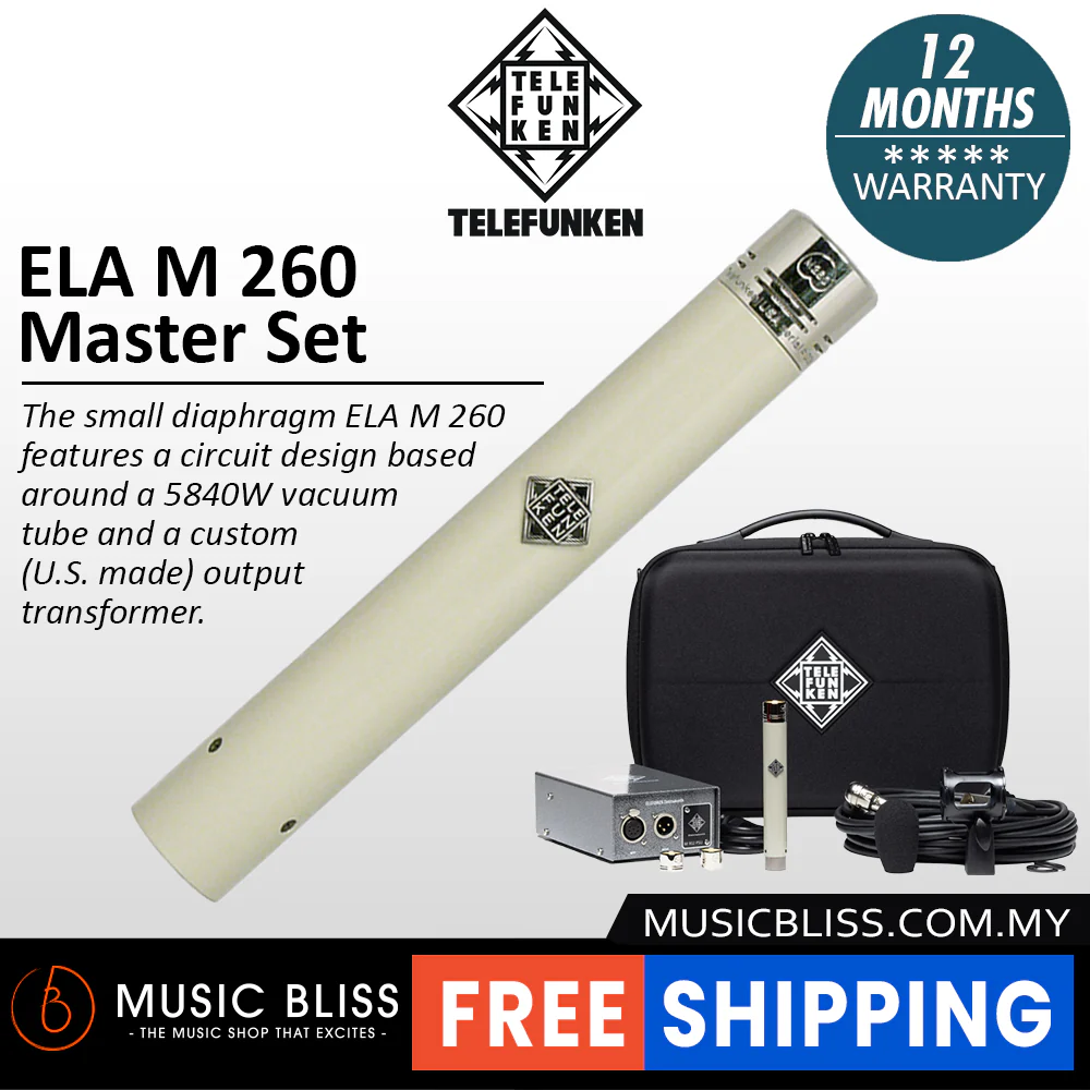Telefunken ELA M 260 Master Set Small-diaphragm Tube Condenser Microphone
