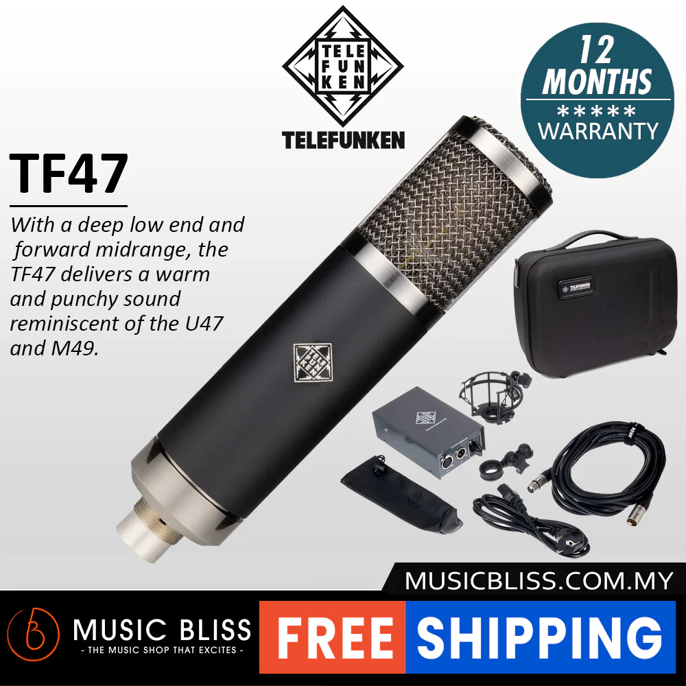 Telefunken TF47 Large-diaphragm Tube Condenser Microphone